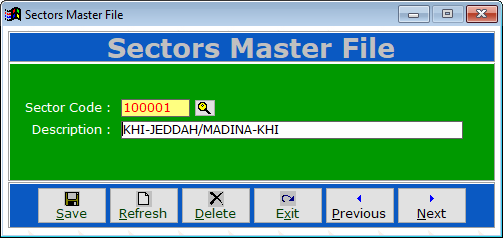 Flight Sectors & Routing Master Setup
