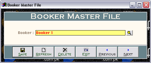 Booker Master File