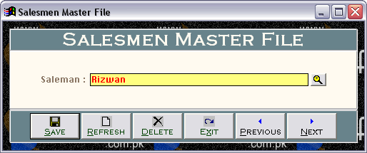 Salemen Master File