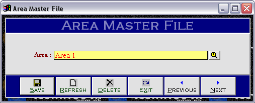Area Master File