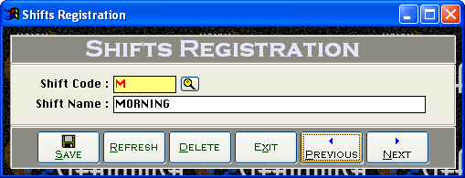 Shifts Registration