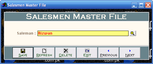 Salemen Master File