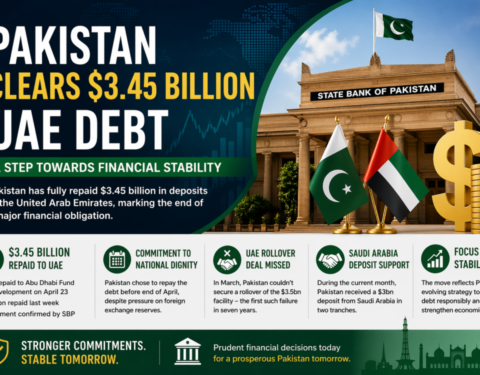 Pakistan Clears $3.45 Billion UAE Debt Amid Shifting External Financing Strategy